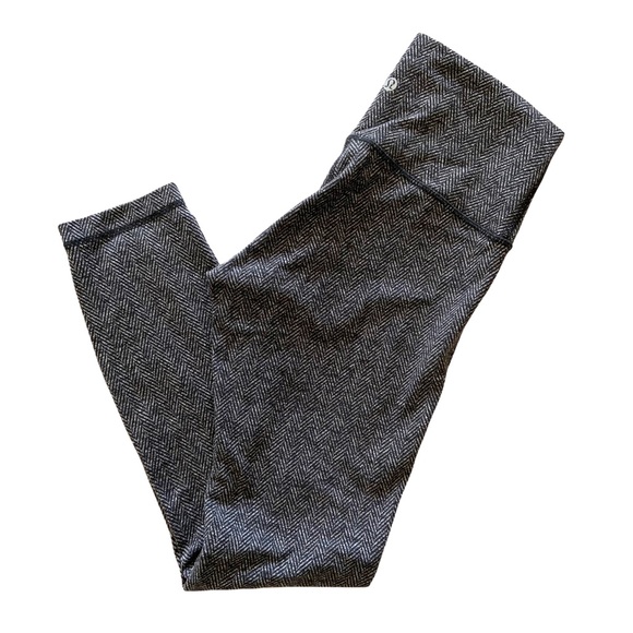 Lululemon wunder under herringbone leggings RARE 6 - Picture 3 of 7